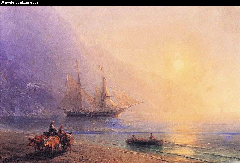 Ivan Aivazovsky Loading Provisions off the Crimean Coast